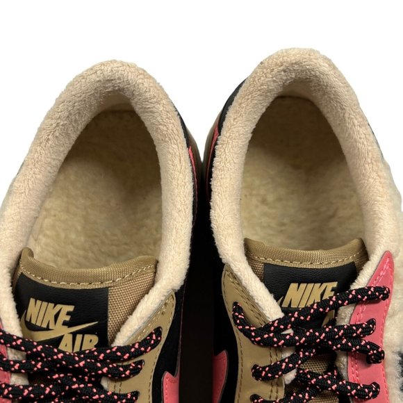Jordan 1 Retro Low Fleece “Parachute Beige”  Women 6.5 Sneakers Fuzzy Tan Pink - Picture 12 of 16